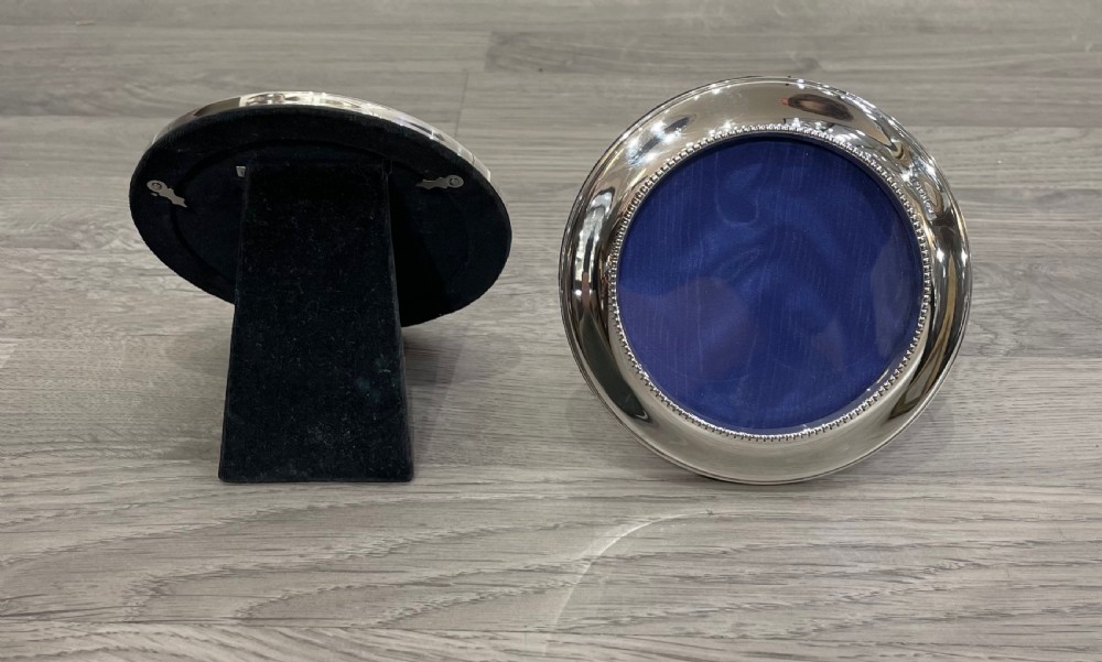 Pair of Circular Solid Silver Photograph Frames  View IV