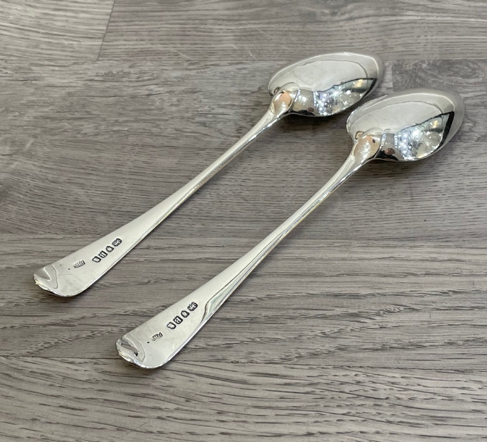George III Silver Serving Spoons by Thomas Wallis II, 1797 View IV