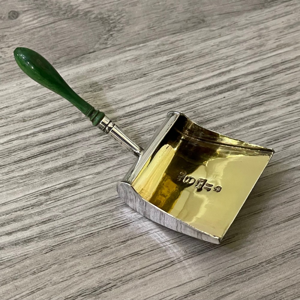 Stunning George III Silver Caddy Spoon, Good Size