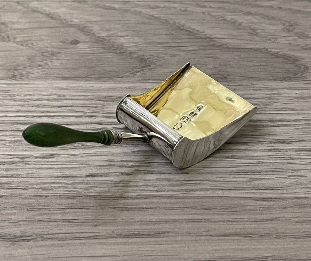 Stunning George III Silver Caddy Spoon, Good Size View IV