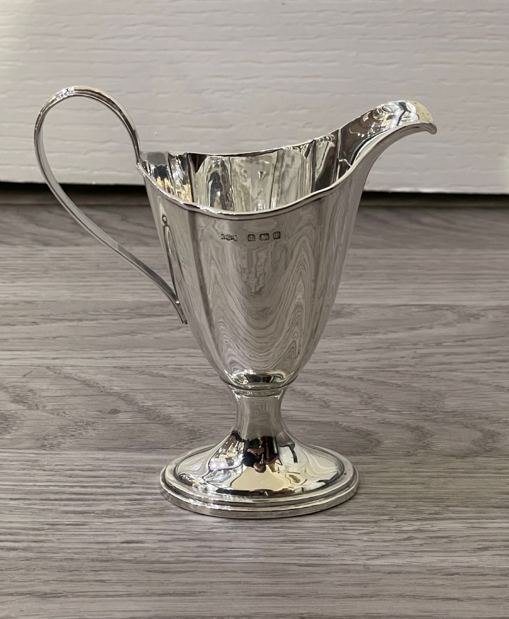 Attractive Solid Silver Cream Jug