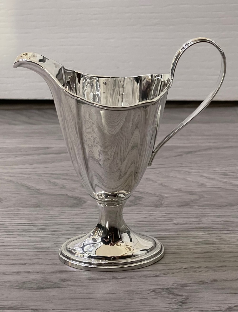 Attractive Solid Silver Cream Jug View II