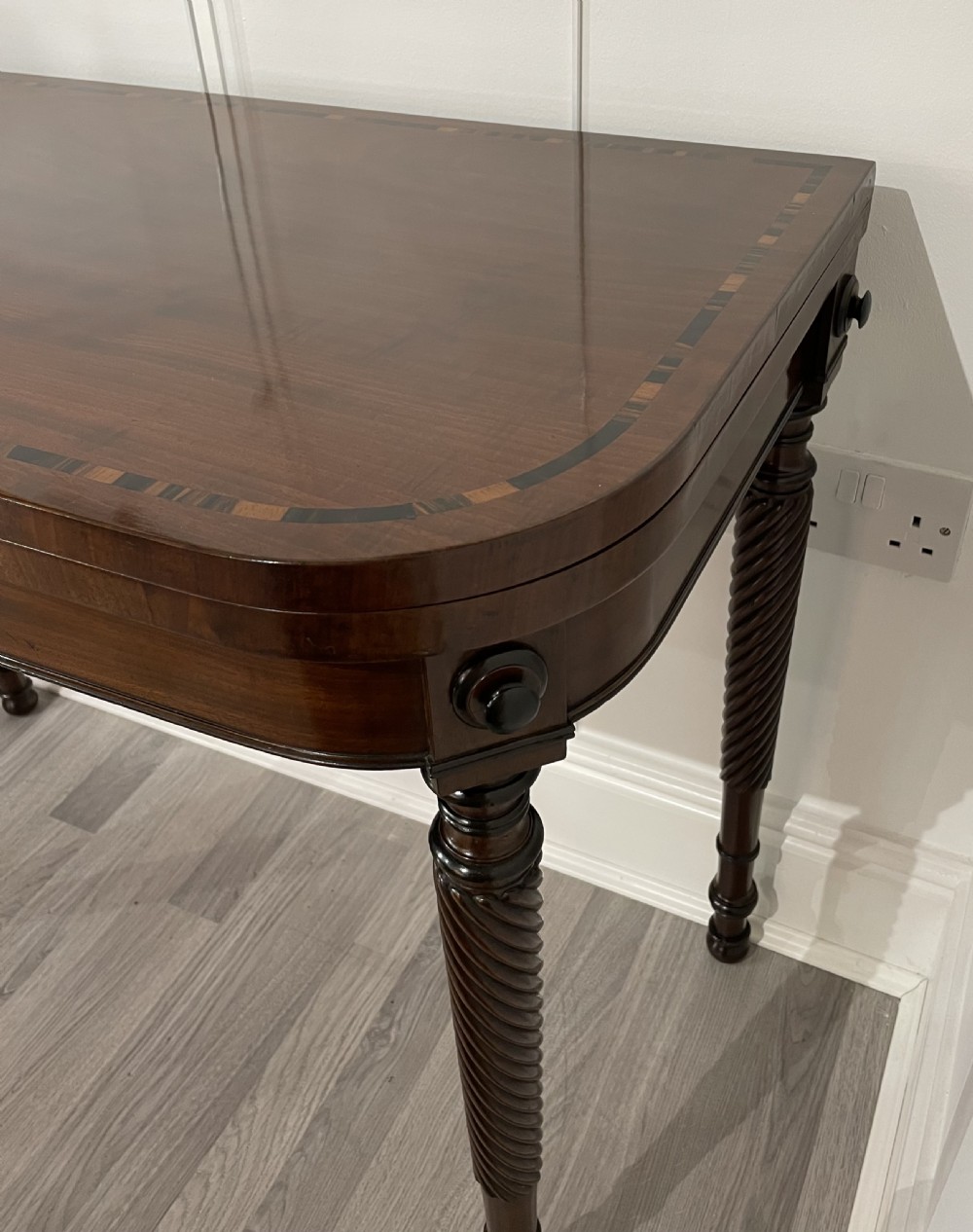 Stunning Regency Mahogany Games Card Table View VII