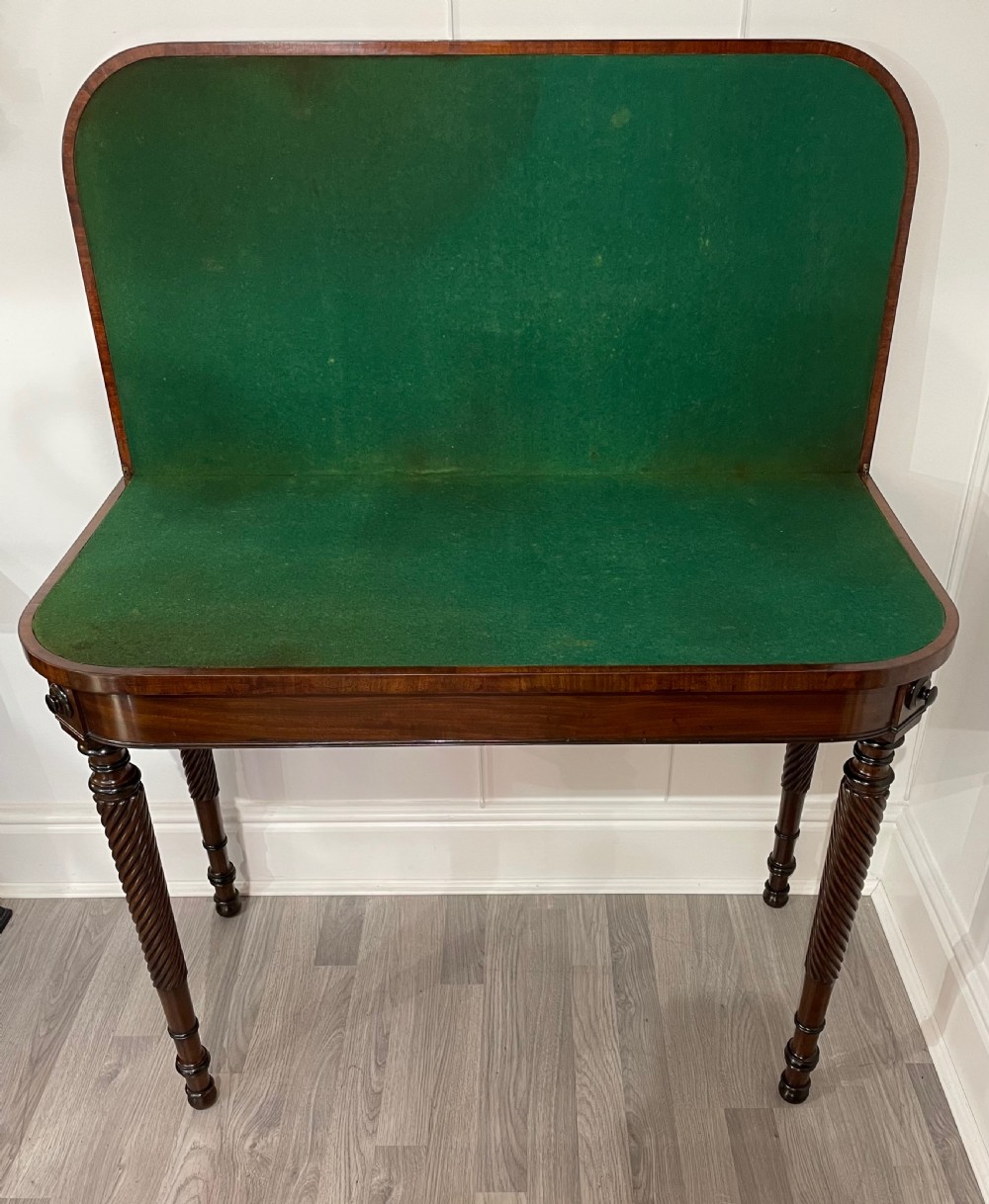 Stunning Regency Mahogany Games Card Table View X