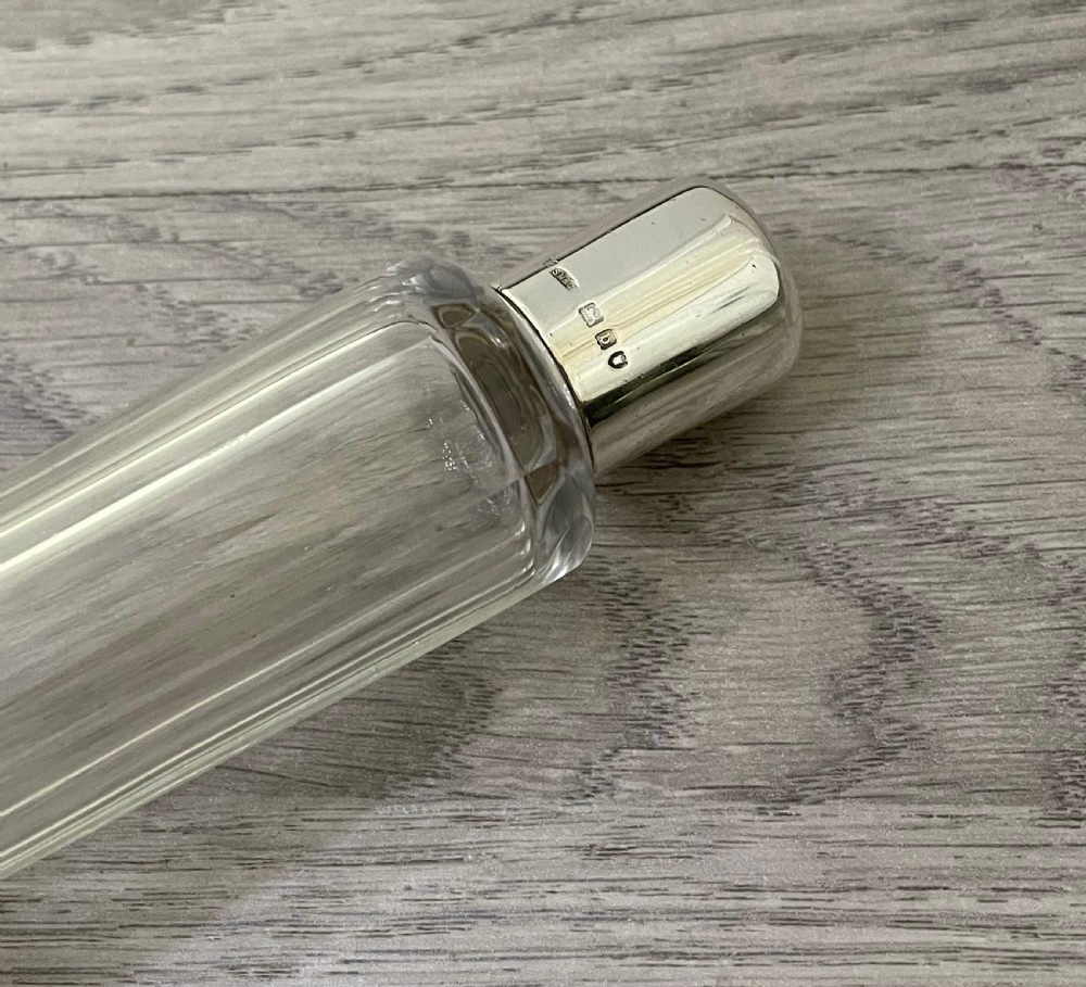 Victorian Silver and Glass Hip Flask, Sampson Mordan View VI