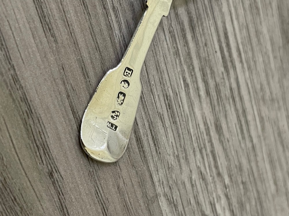 George III Silver Shell Caddy Spoon, Newcastle 1795 View IV