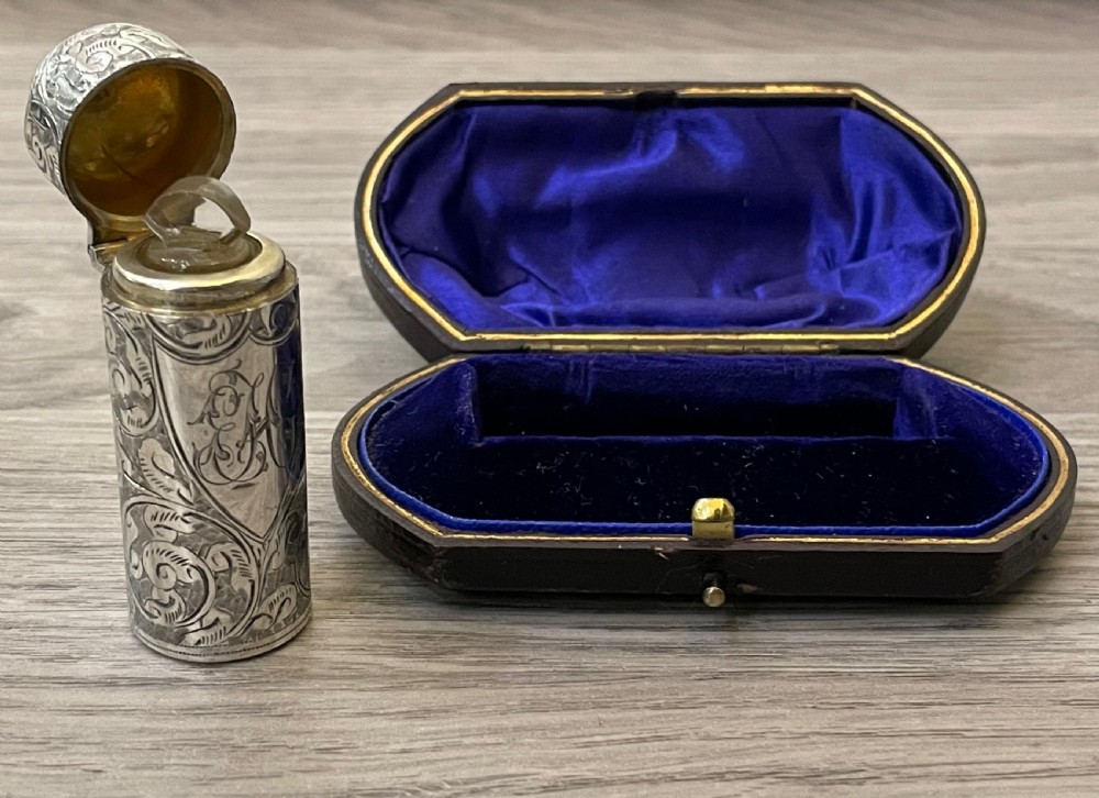 Victorian Silver Scent Bottle by Hilliard & Thomason View III