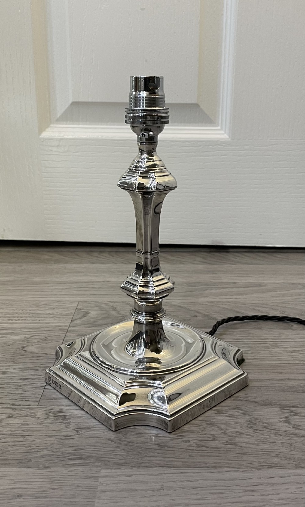 George V Solid Silver Table Lamp, 1927