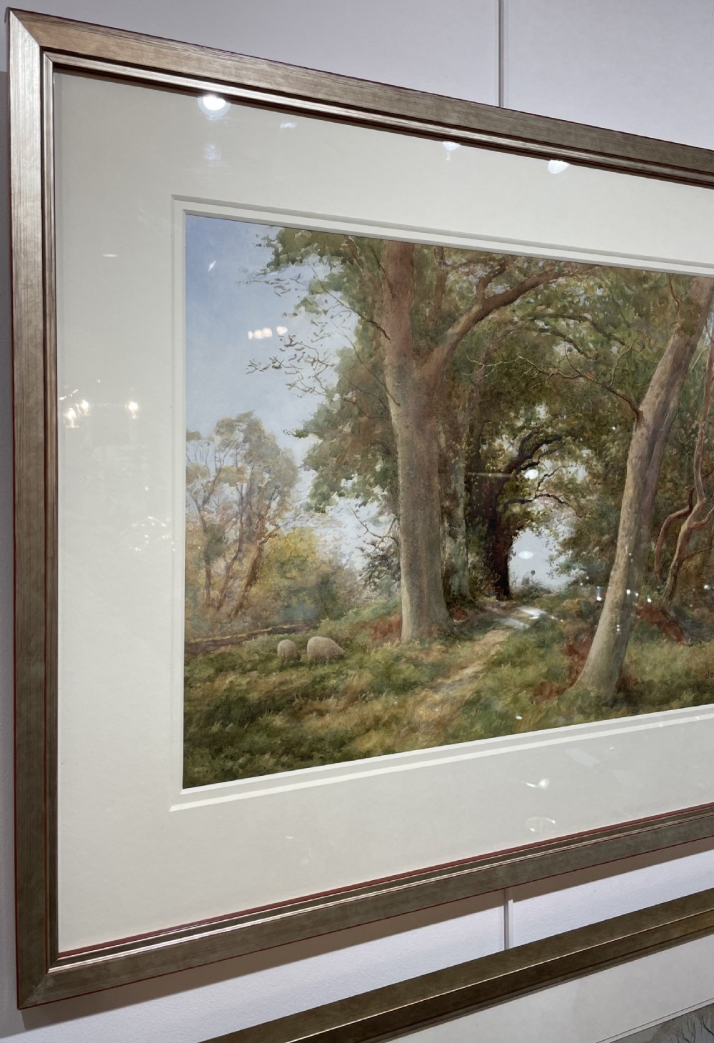 James Aitken Watercolour, Isle of Man Landscape, Ballasalla. View IV