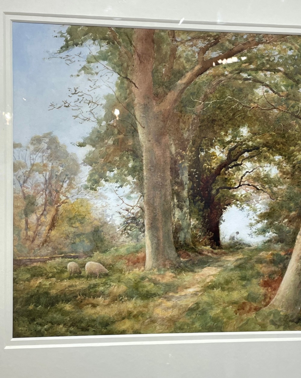 James Aitken Watercolour, Isle of Man Landscape, Ballasalla. View VI