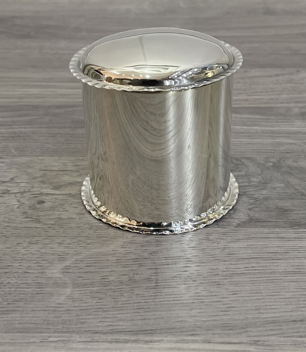 Edwardian Chester Silver Tea Caddy 