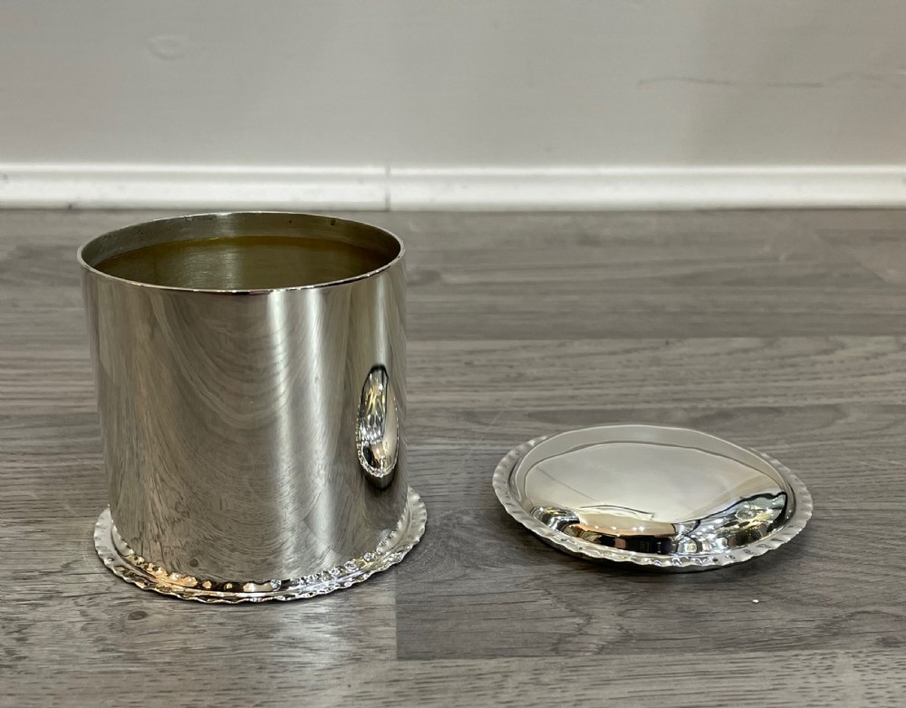 Edwardian Chester Silver Tea Caddy  View V