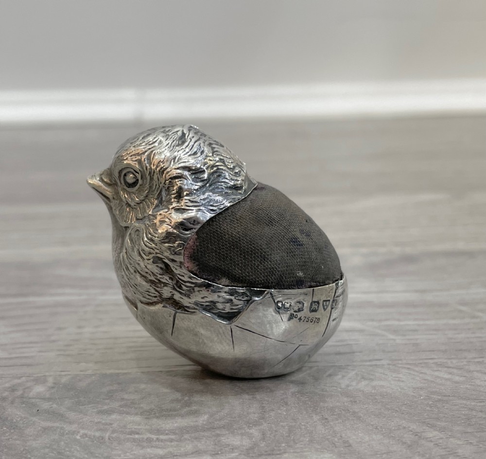 Edwardian Silver Pin Cushion by Sampson Mordan  View II