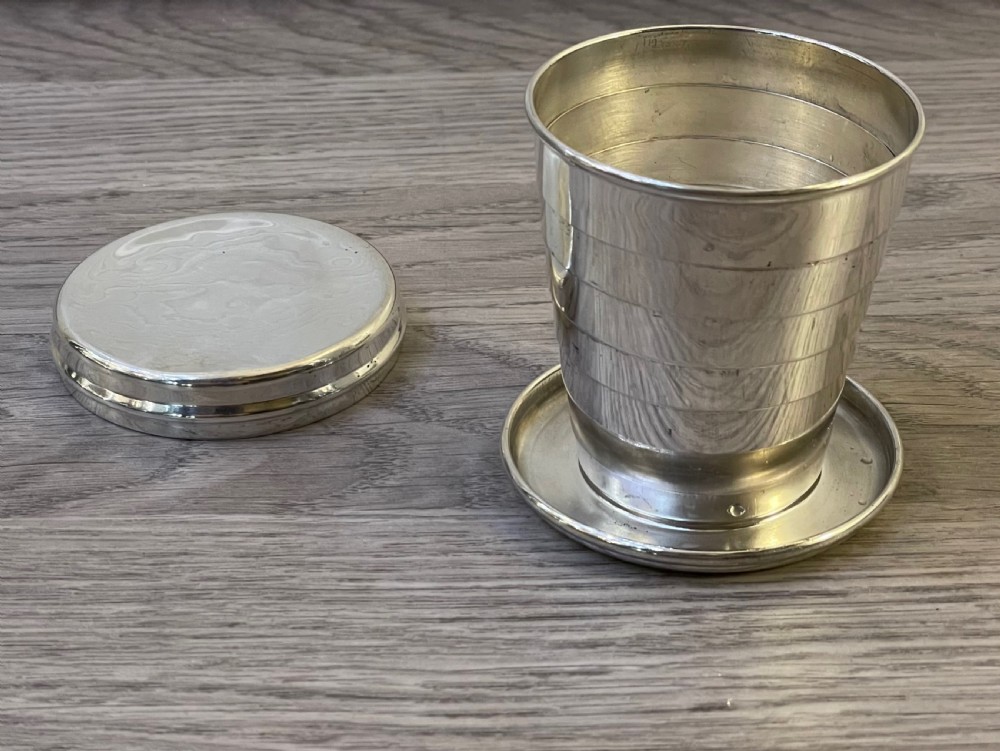 Silver Plated Telescopic Collapsible Cup View VI
