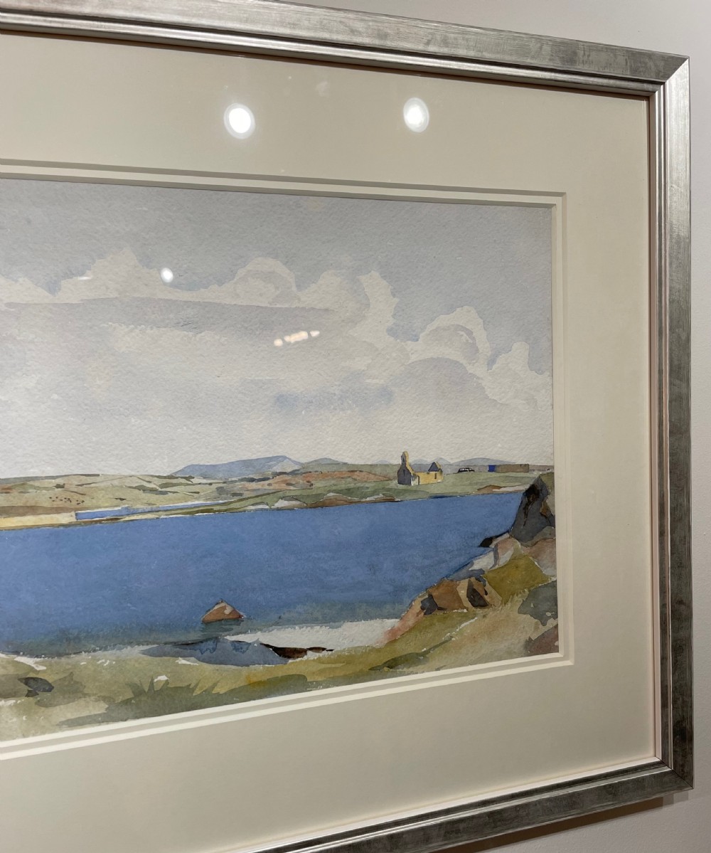 John Hobson Nicholson, Isle of Man Watercolour, Langness View II
