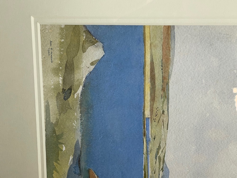 John Hobson Nicholson, Isle of Man Watercolour, Langness View III