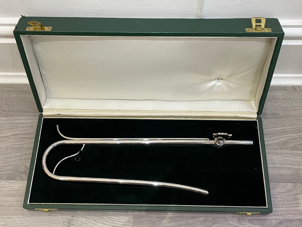 Solid Silver Wine Siphon by William Comyns