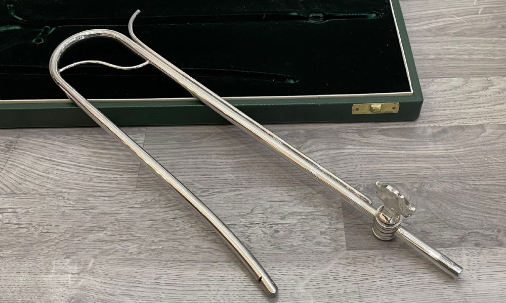 Solid Silver Wine Siphon by William Comyns View IV