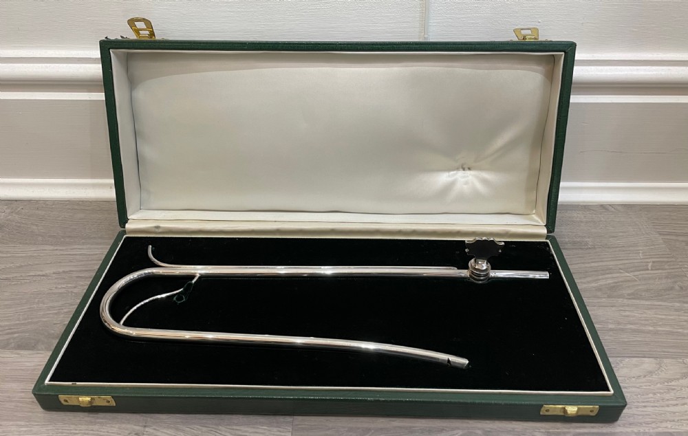 Solid Silver Wine Siphon by William Comyns View VI