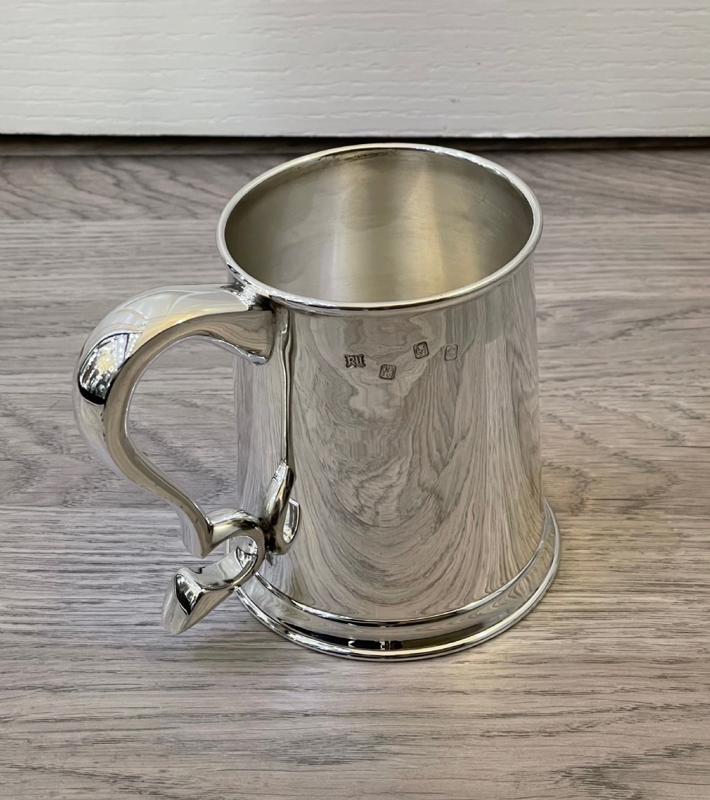 Solid Silver Pint Tankard, Dublin 