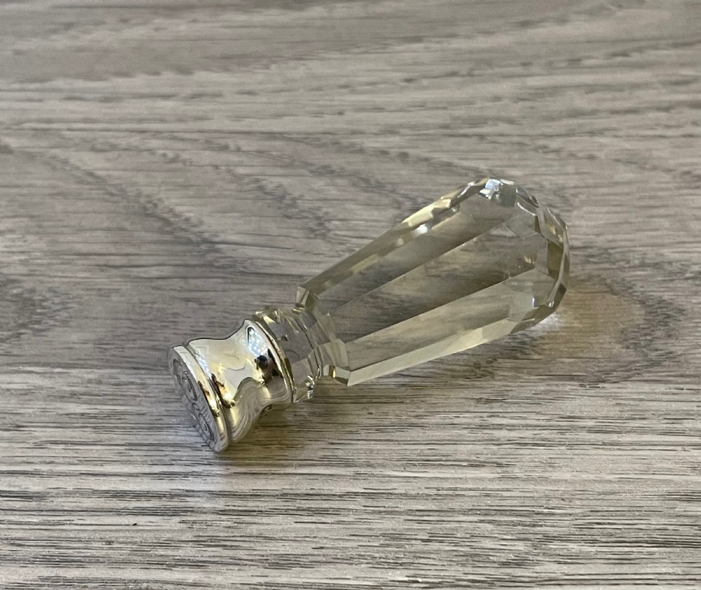 Victorian Cut Glass & Silver Wax Seal View III