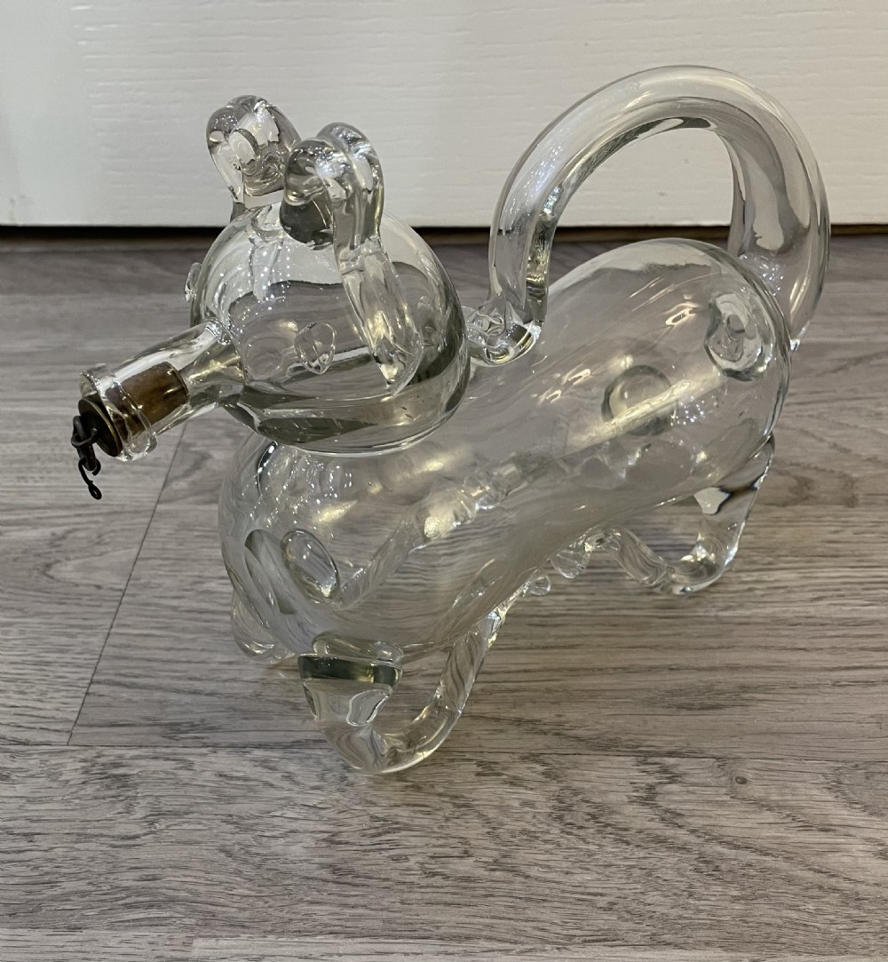 19th Century Gin Pig Decanter