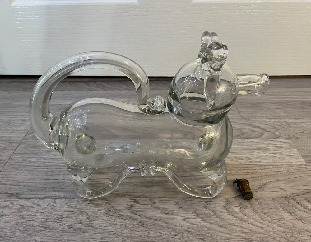 19th Century Gin Pig Decanter View III