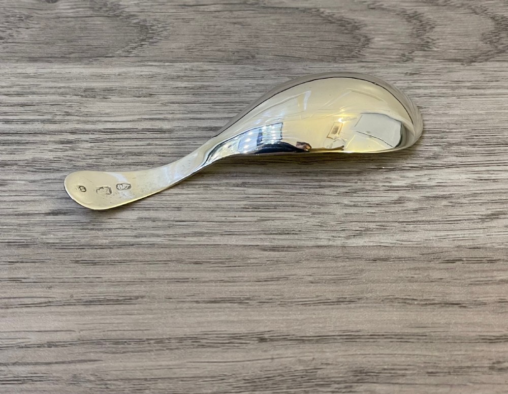George III Irish Silver Caddy Spoon, c1790, Dublin  View IV