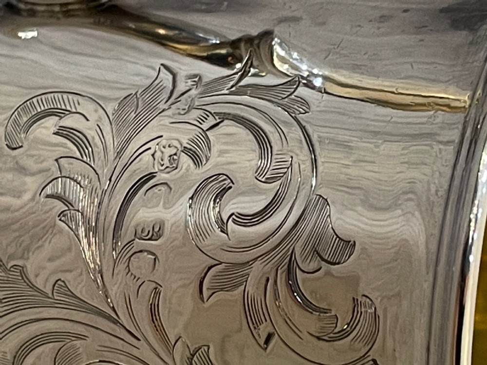 Quality Victorian Silver Christening Mug, 1853 View IX