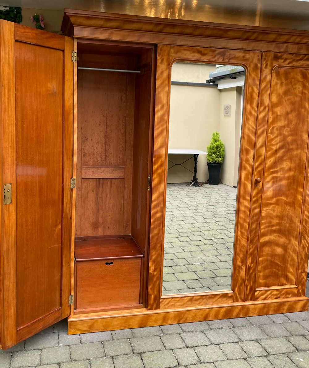 Impressive Victorian Triple Wardrobe by Heal & Sons View X