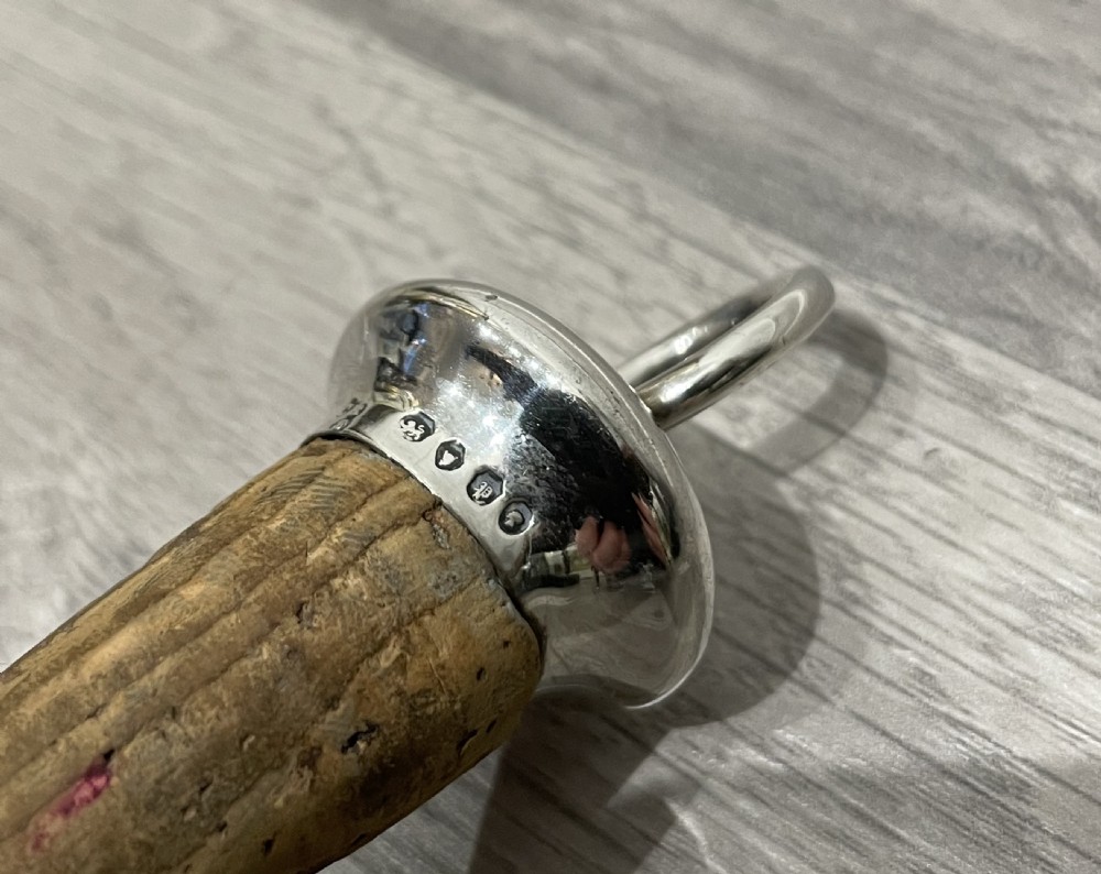 Victorian Silver Wine Bottle Stopper, Charles Reily & George Storer, 1850 View V