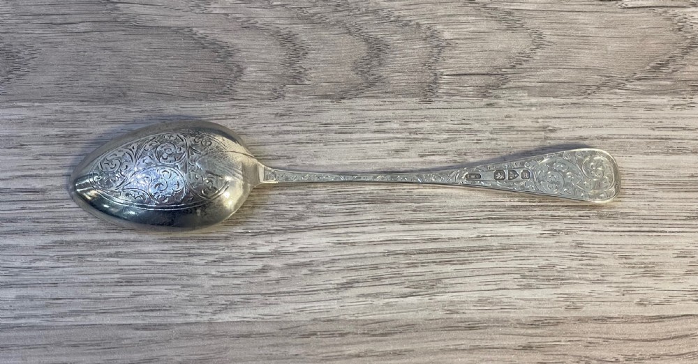 Victorian Silver Spoon in Fitted Case, Chester View V