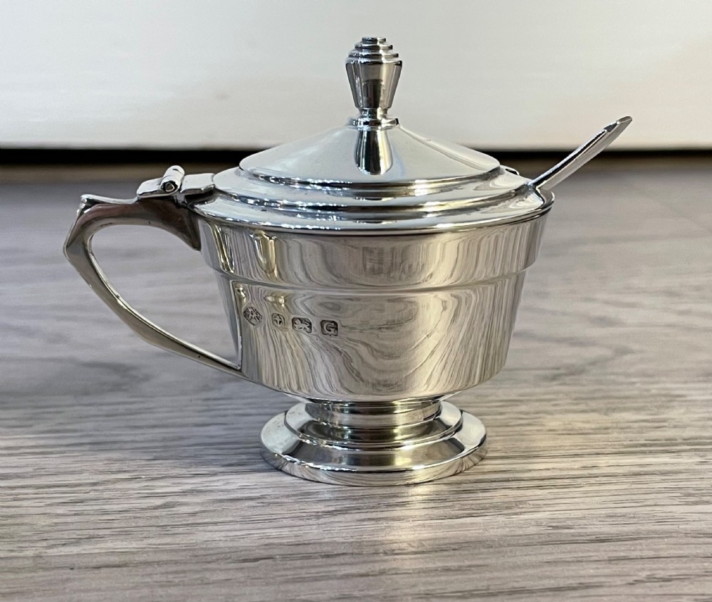 Art Deco Solid Silver Cruet Set, Adie Brothers View VI