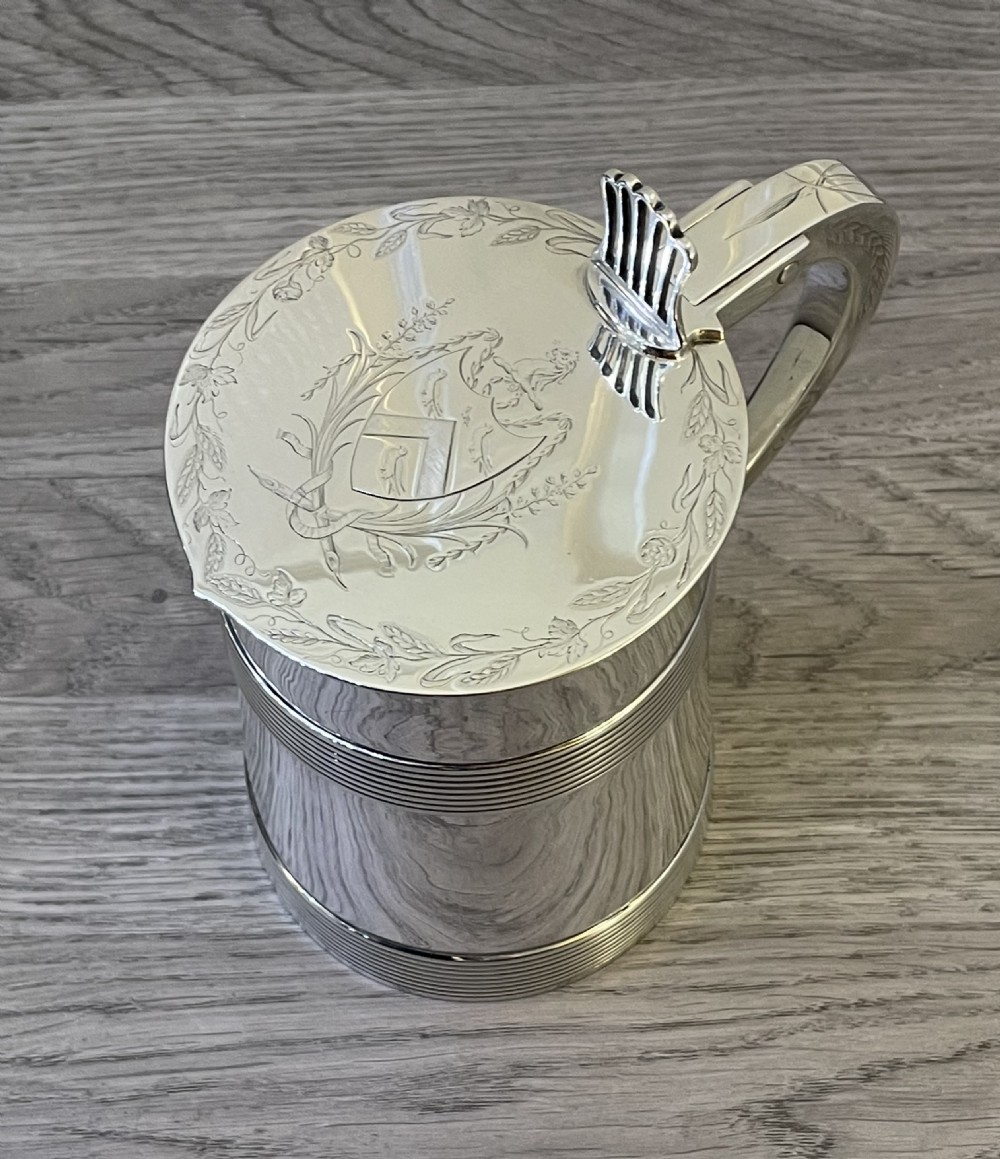 Large George III Silver Tankard by John Carter, 1776 View V