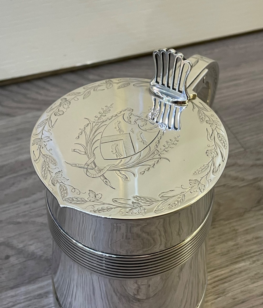 Large George III Silver Tankard by John Carter, 1776 View VI