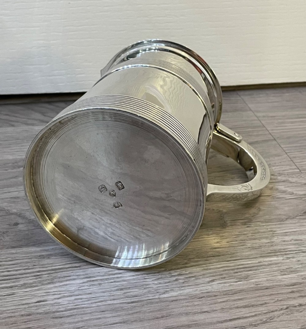Large George III Silver Tankard by John Carter, 1776 View XIV