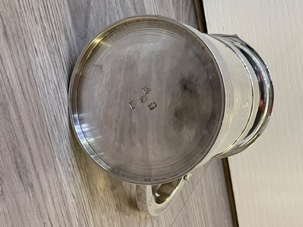 Large George III Silver Tankard by John Carter, 1776 View XV