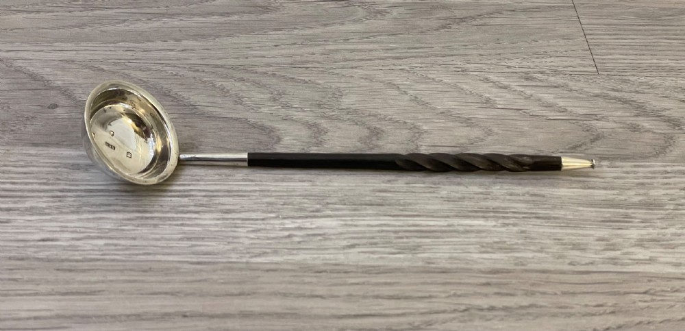Victorian Scottish Silver Toddy Ladle, 1885 View III