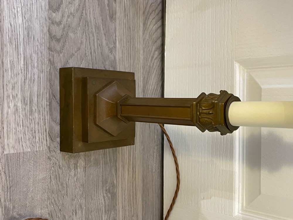 Good Pair 1930s Brass Table Lamps View IX
