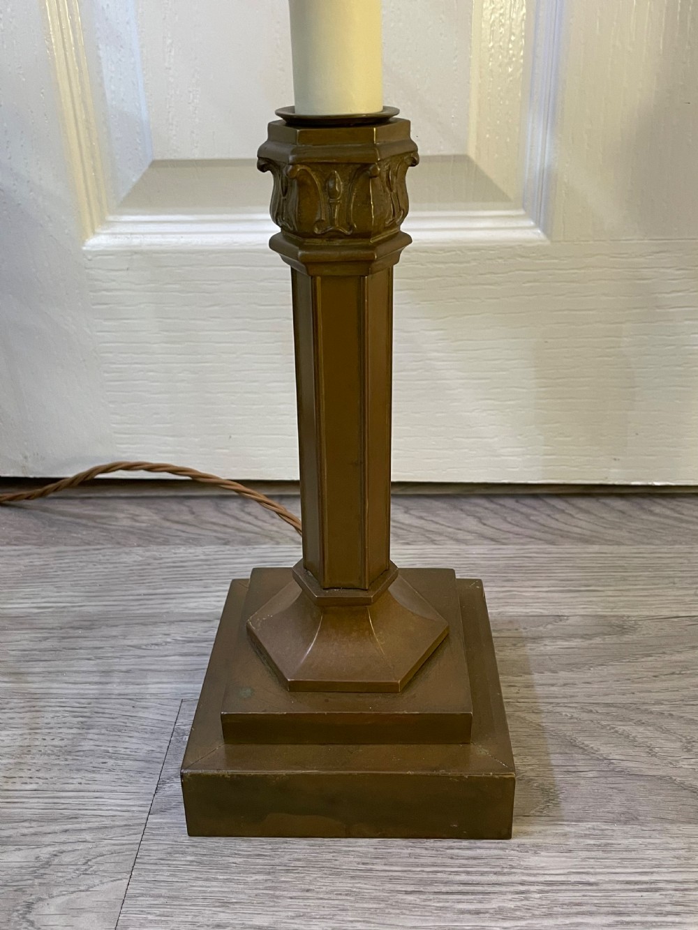 Good Pair 1930s Brass Table Lamps View XXIII