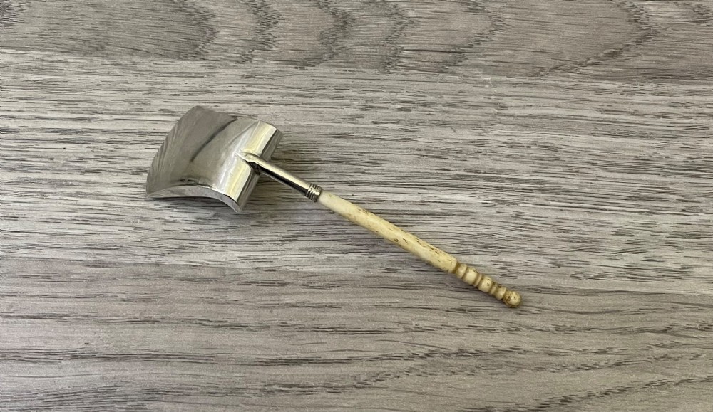 George III Silver Caddy Spoon by William Pugh View IV