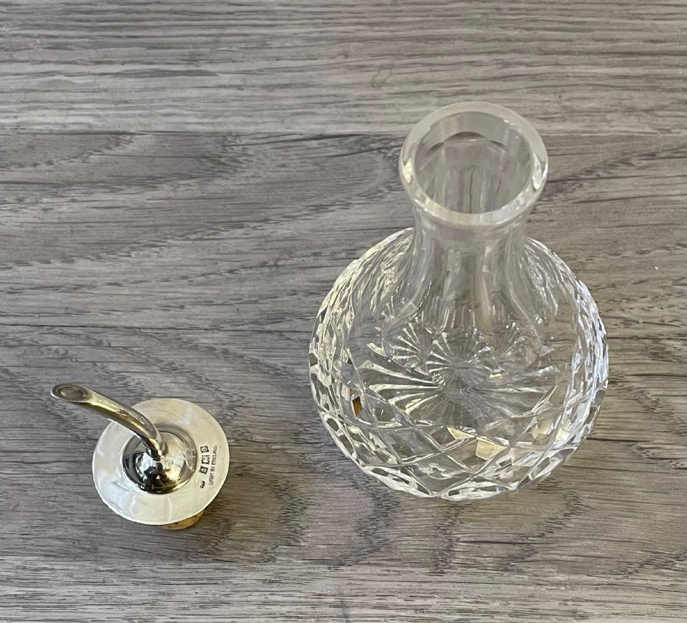 Solid Silver and Cut Glass Angostura Bitter Bottle View III