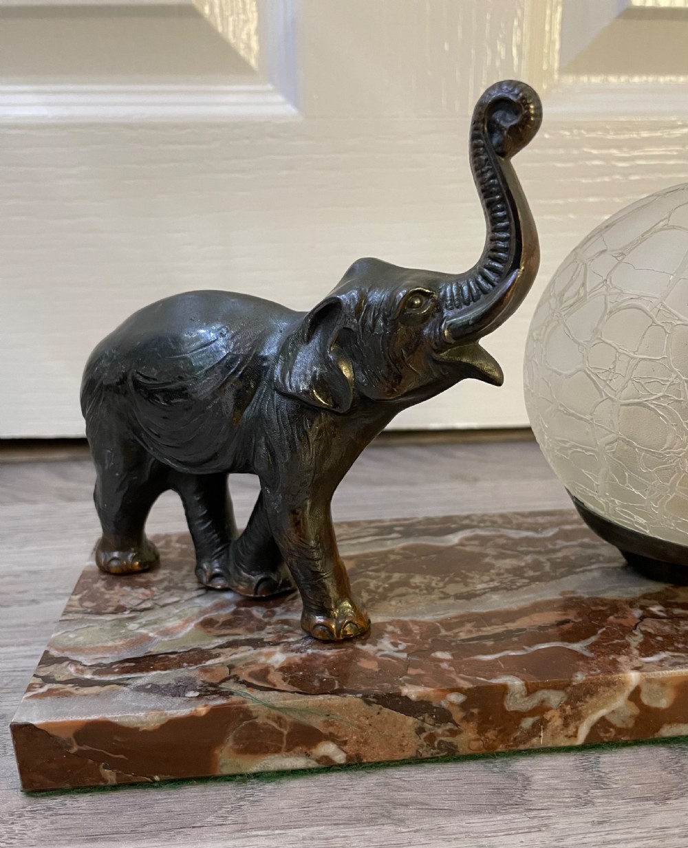 French Art Deco Elephant Mood Lamp View VI
