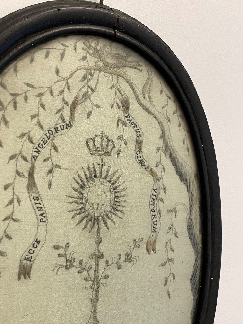 Rare 18th Century Silk Embroidery  View IV