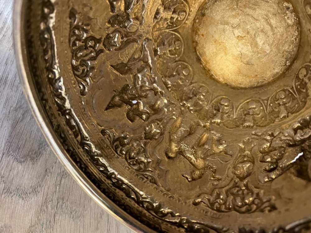 19th Century Burmese Silver Bowl View VII