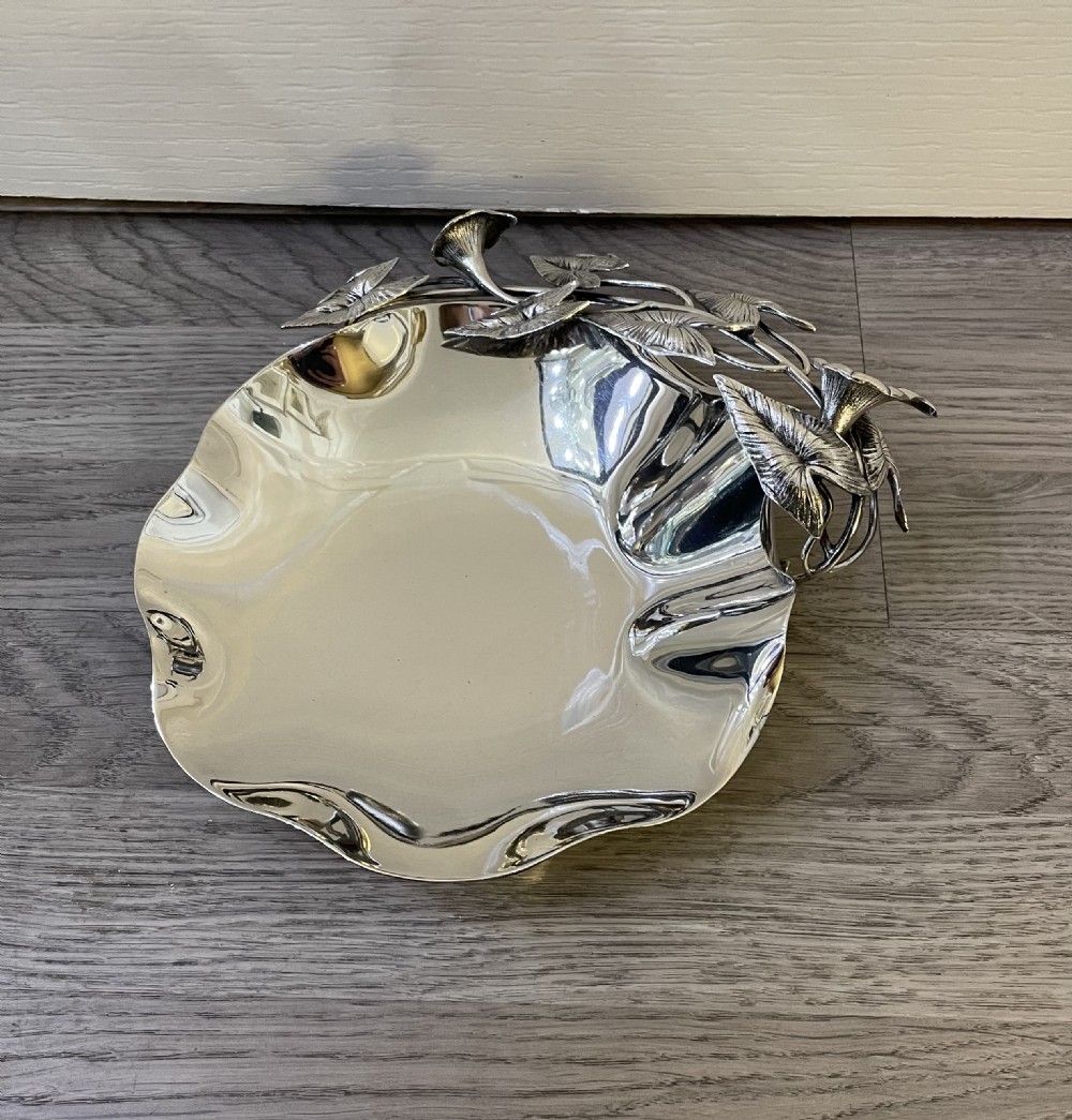 Quality George VI Silver Plated Fruit Bowl by Walker & Hall View V
