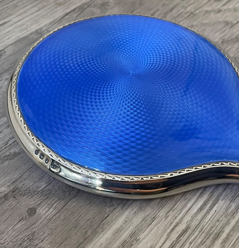 Quality George V Silver & Enamel Mirror by Horton & Allday View IV