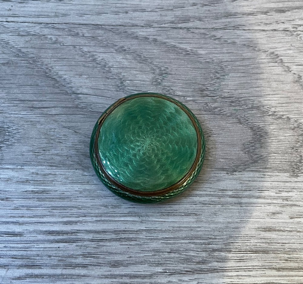Quality Guilloche Enamel Powder Compact View II
