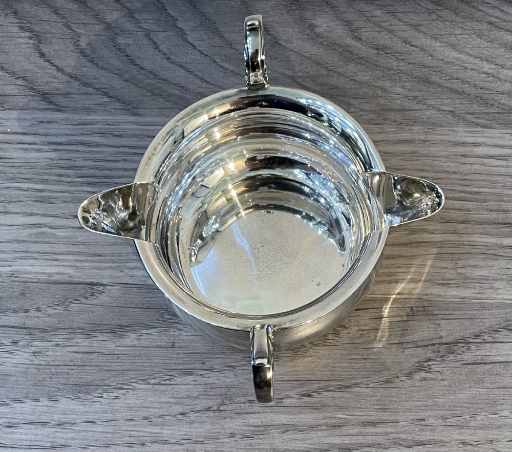 Edwardian Solid Silver Twin Pourer Sauce Boat, Chester  View III