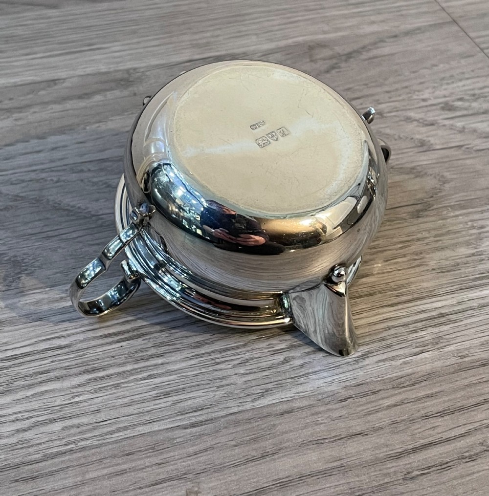 Edwardian Solid Silver Twin Pourer Sauce Boat, Chester  View VI